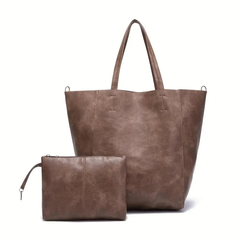 Retro-Softness Großraum-Tote-Tasche