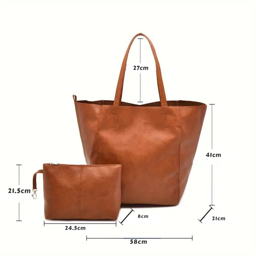 Retro-Softness Großraum-Tote-Tasche