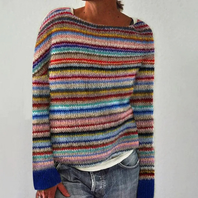 Retro-Stil Strickpullover