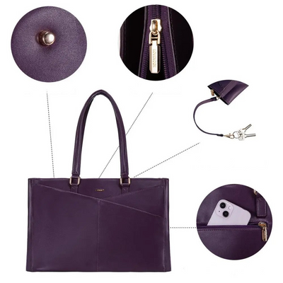 Elegante Lila Laptop-Tasche