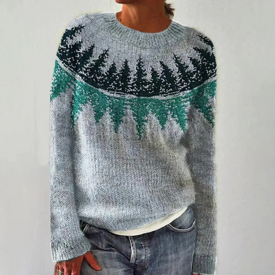 Retro-Stil Strickpullover