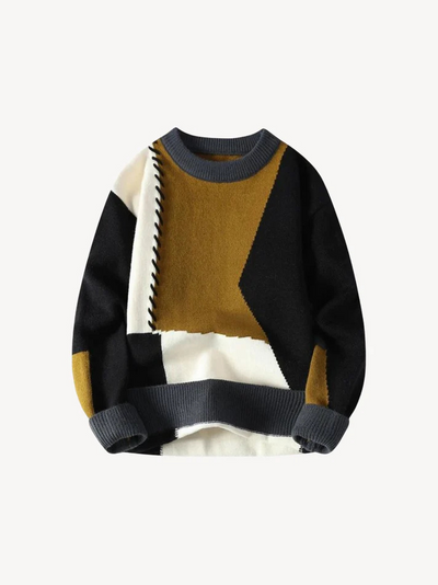 Bequemer Patchwork Pullover