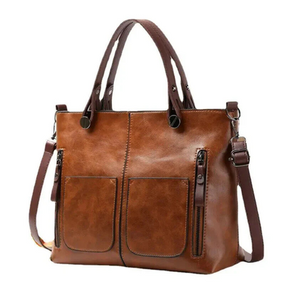 Vintage Leder Schultertasche