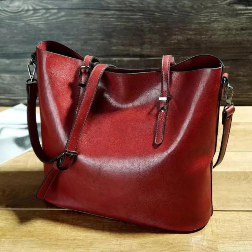 Vintage PU-Leder-Handtasche